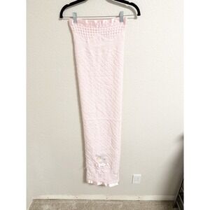 Bright Future Vntg Little Angel Pink Baby Blanket Bunny Cloud Satin Trim‎ 36x50